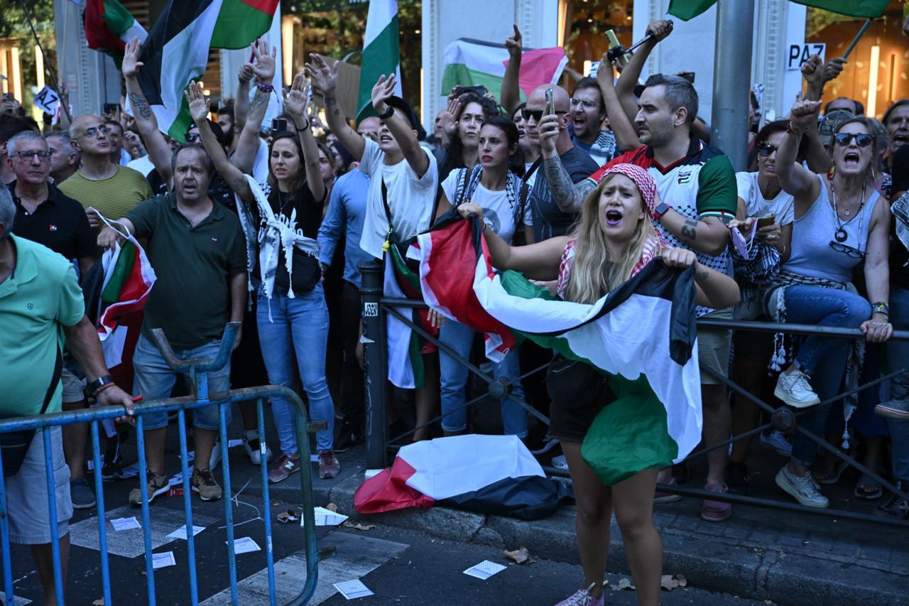 Madrid detuvo la Vuelta: 100.000 voces contra el genocidio en Gaza